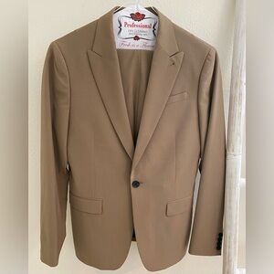 All Saints two piece suit/pants mushroom brown
